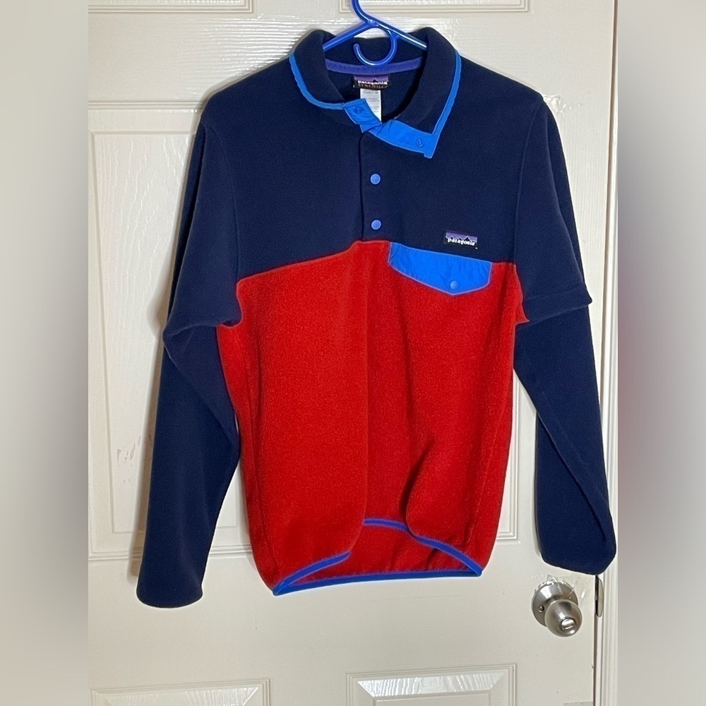 Patagonia Lightweight Synchilla Snap-T Fleece Pullover Color Block Sweater XS - Picture 8 of 10